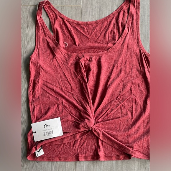 NWT ZYIA maroon swirl tank, size Small - Picture 4 of 5
